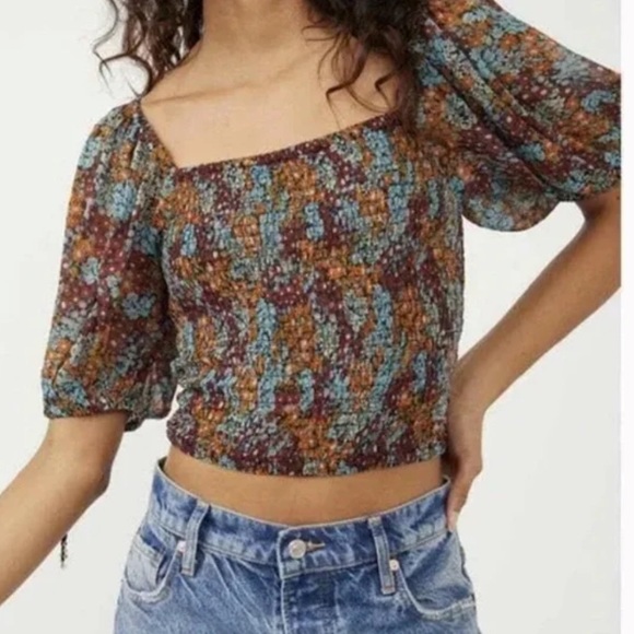 🆕 FREE PEOPLE Back on Top Crop Top Dark Combo - Picture 2 of 8